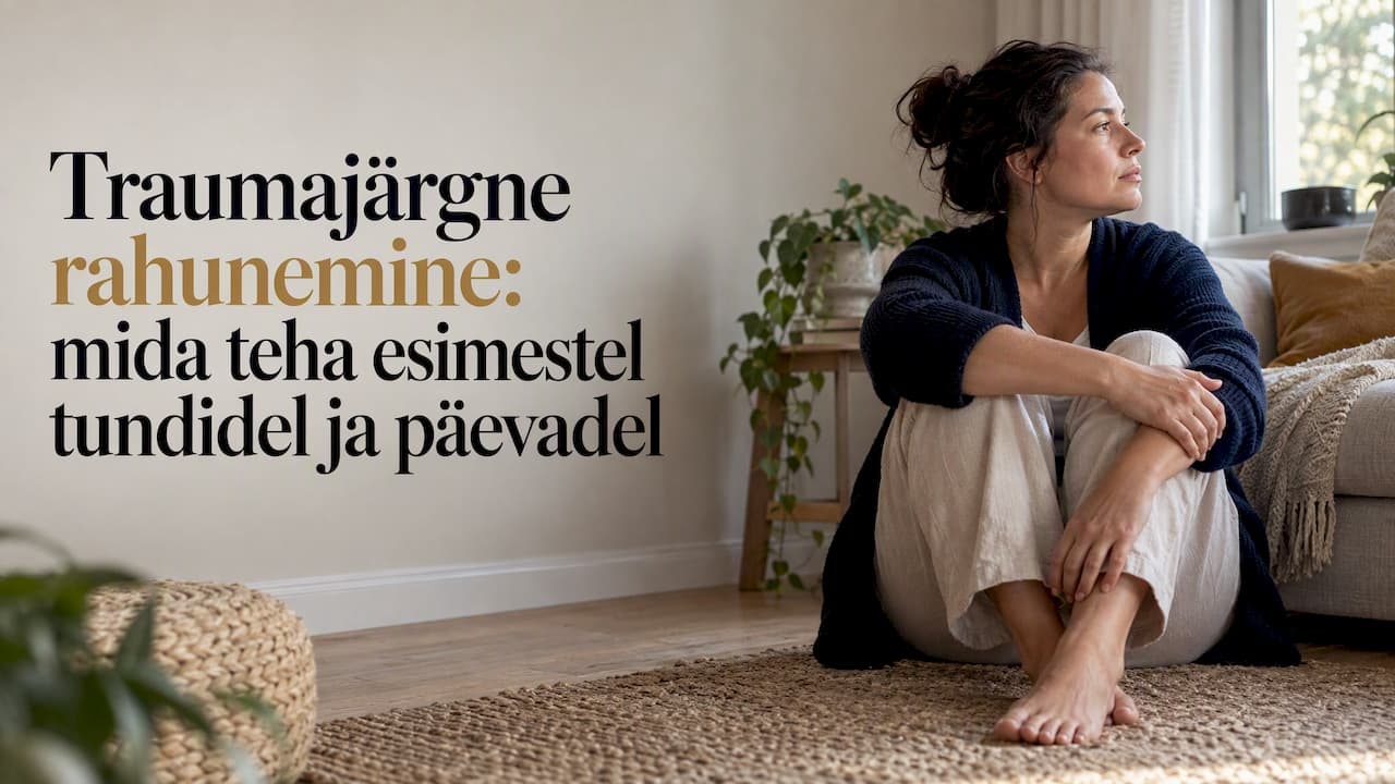 Traumajärgne rahunemine: mida teha esimestel tundidel ja päevadel